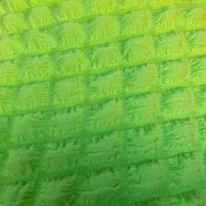 Vibrant Green Textured Fabric